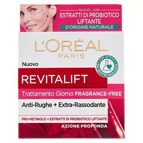 L'Oréal Paris Crema Viso Giorno Fragrance-Free Revitalift