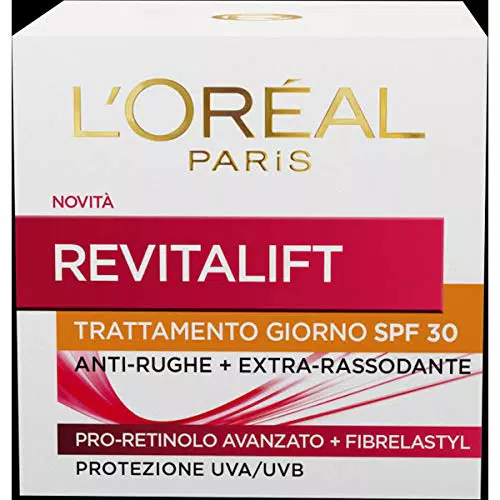 L'Oréal Paris Crema Viso Giorno Revitalift, Azione Antirughe con Pro-Retinolo Avanzato