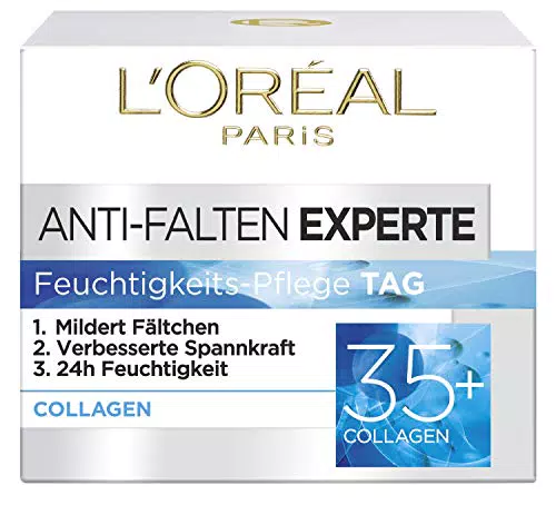 L'Oréal Paris Idratante per il viso, crema nutriente anti-invecchiamento con biosfere