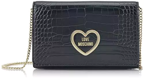 Love Moschino JC4182PP0H, borsa a spalla da donna, Nero
