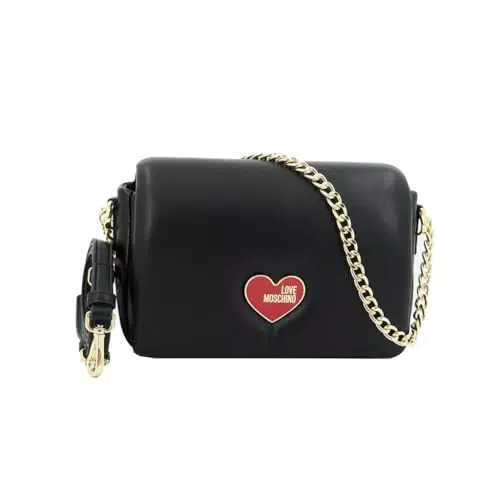 Love Moschino JC4272PP0H, Borsa a spalla da donna, Nero