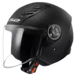 LS2 Casco jet per moto AIRFLOW II nero opaco