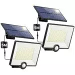 Luce Solare LED Esterno Lampada Solare da Esterno con Sensore di Movimento