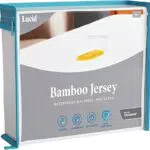 LUCID Coprimaterasso di Premium Rayon di Bambù Jersey ultra morbido impermeabile Piazze francese, 140 x 200 cm