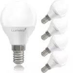 Lumare, Lampada LED 5W E14 G45, Sostituisce una lampadina 40W