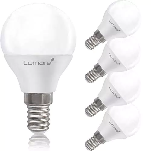 Lumare, Lampada LED 5W E14 G45, Sostituisce una lampadina 40W