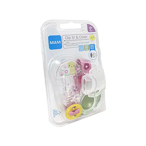 MAM Clip It! & Cover, Catenella con Custodia Portaciuccio