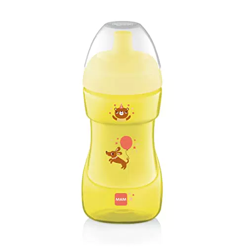 MAM Sports Cup Tazza, con Beccuccio Antigoccia, 12+ Mesi