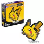MEGA Pokémon Showcase - Pikachu, set in stile retrò pixelato da costruire con 400 pezzi