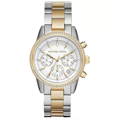 Michael Kors RITZ Orologio da Donnaisura Cassa 37 mmovimento Cronografo al Quarzo