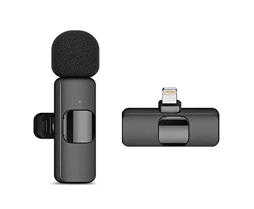 Microfono lavalier wireless HUACAM per ios, mini microfono per registrazione