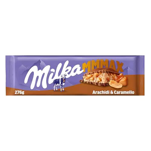 Milka Mmmax tavoletta di cioccolato con Arachidi e caramello - 276g