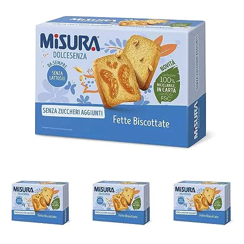 Misura Fette Biscottate Dolcesenza, Senza Zuccheri Aggiunti