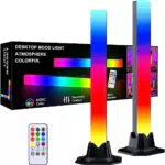MIWATT 32CM LED Light Bar Lampada RGB, Starter Kit Torre di Illuminazione Intelligente Arcobaleno con Telecomando per PC