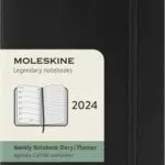 Moleskine Agenda Settimanale con Spazio per Note 12 Mesi 2024