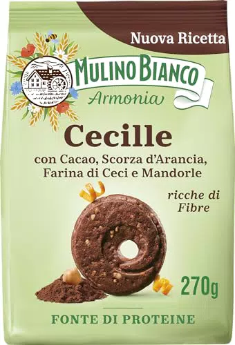 Mulino Bianco Cecille, Biscotti Frollini con Cacao, Scorza d'Arancia