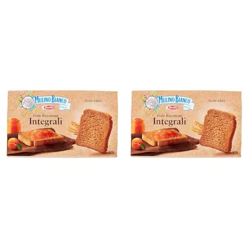 Mulino Bianco Fette Biscottate Integrali, Colazione Ricca di Fibre e Gusto