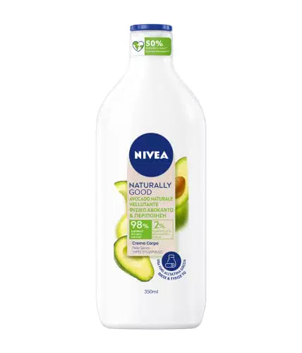 NIVEA Naturally Good Crema Corpo Vellutante Avocado Naturale in confezione da 6 x 350 ml