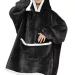 NLAND Poncho Donna Invernale Coperta in Pile Indossabile Spessa Scialle Sciarpa Invernale per Donna Uomo Mantella Pile Caldo Casa
