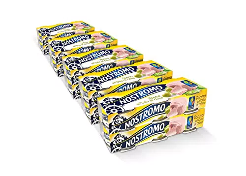 Nostromo - Tonno all'olio di oliva, 30 lattine da 70gr. Formato scorta da 10 confezioni. Fonte di proteine