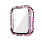 Obastyle Custodia per Apple Watch Series 8/7/6/SE/5/4/3/2/1 Glitter Diamante