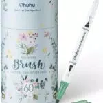 Ohuhu Pennarelli Brush Pen Lettering, 60 Pennarelli Doppia Punta