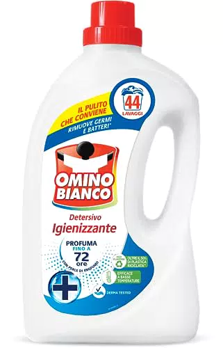 Omino Bianco - Detersivo Lavatrice Igienizzante Liquido, 44 Lavaggi