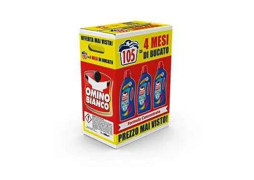 Omino Bianco - Detersivo Lavatrice Liquido Color+, 105 Lavaggi