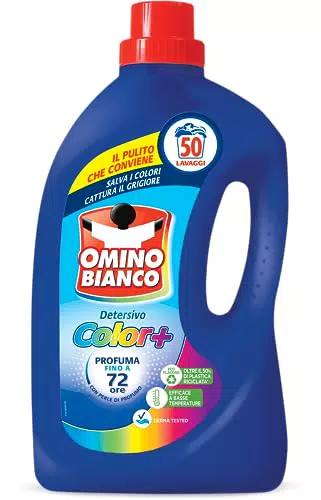 Omino Bianco - Detersivo Lavatrice Liquido Color+, 50 Lavaggi