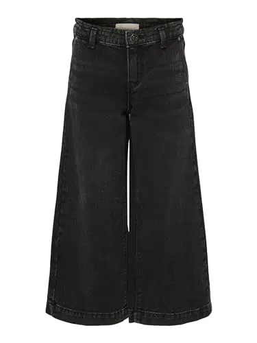 ONLY KIDS KOGCOMET Wide DNM PIM528 Noos Pantaloni, Washed Black