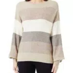 Only Onlatia L/S Stripe Maglione Knt Noos, Maglione Donna