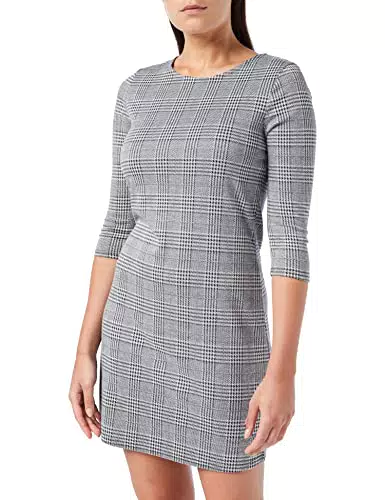 ONLY ONLBRILLIANT 3/4 Check Dress Noos Vestito, Multicolore