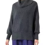 ONLY Maglione Lavorato a Maglia Donna, grigio mélange