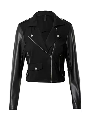 ONLY Onlpoptrash Mix Biker Jacket Pnt Giacca da Motociclista
