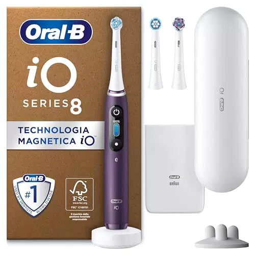 Oral-B Spazzolino Elettrico Ricaricabile iO 8N, Sensore di Pressione