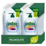 Palmolive Eco Ricarica sapone liquido mani Aquarium 12 x 500ml I Protezione contro i batteri I Vegano