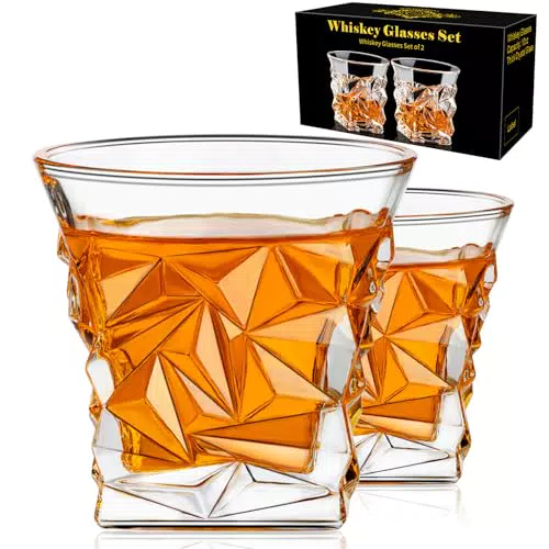 PARACITY Set di 2 bicchieri da whisky vecchio stile da 300 ml
