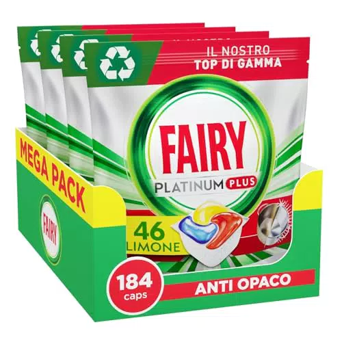 Pastiglie Per Lavastoviglie Fairy Platinum Plus Tutto In Uno Limone