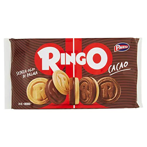 Pavesi - Ringo, Cacao - 4 confezioni da 6 pezzi da 55 g