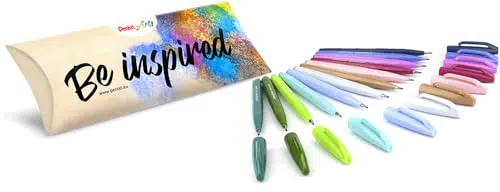 Pentel SES15C Brush Pen pennarello punta fibra flessibile 12 colori assortiti