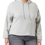 PIECES PCCHILLI LS Hoodie D2D Felpa con Cappuccio, Chiaro Grigio Melange