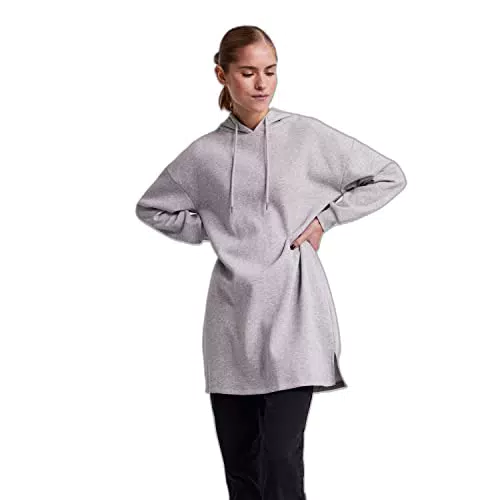 PIECES Pcchilli Ls Sweat Dress Noos Bc, Vestito Donna