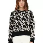 Pinko Lepre Maglia Misto Alpaca Text