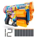 Pistola X-Shot Skins Dread - Poppy Playtime Kissy di ZURU con 12 dardi