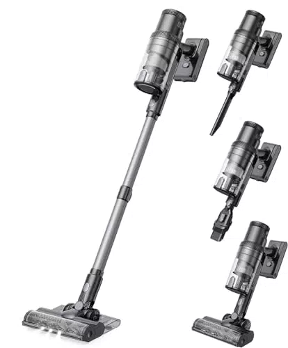 Proscenic P11 Mopping Aspirapolvere Senza Fili Lavapavimenti Leggero 35Kpa/500W Serbatoio dell’Acqua