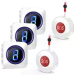 Pulsante di Chiamata Wireless, SOS Pulsante di Chiamata 3 Ricevitore
