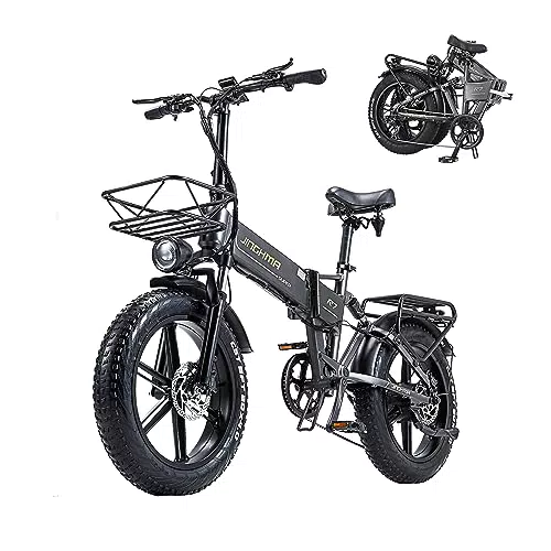 R7PRO - Mountain bike elettrica pieghevole, 20 * 4.0'' con pneumatici grassi