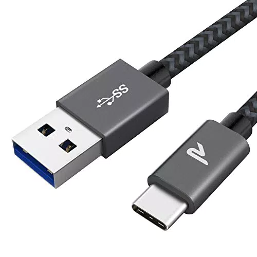 RAMPOW Cavo USB Type-C, Cavo USB C Ricarica Rapida 3A QC 3.0