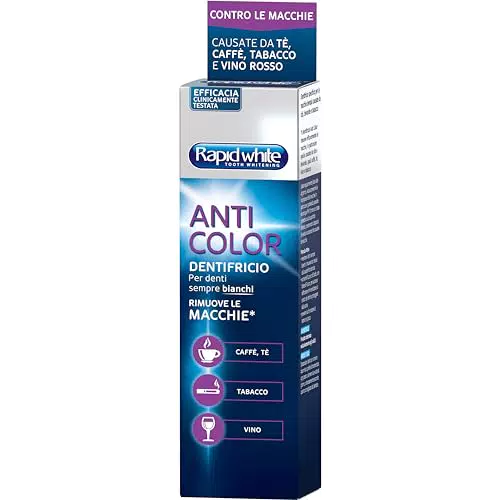 Rapid White - Dentifricio Sbiancante Denti Anticolor