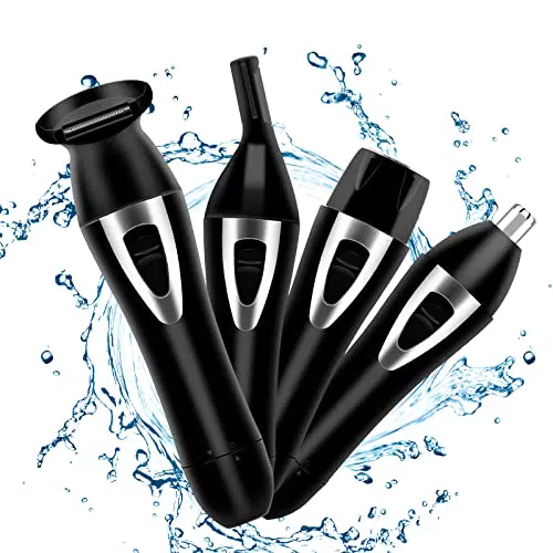 Rasoio elettrico donna, rasoio indolore 4 in 1 con 3 lame in acciaio inox e testina mobile